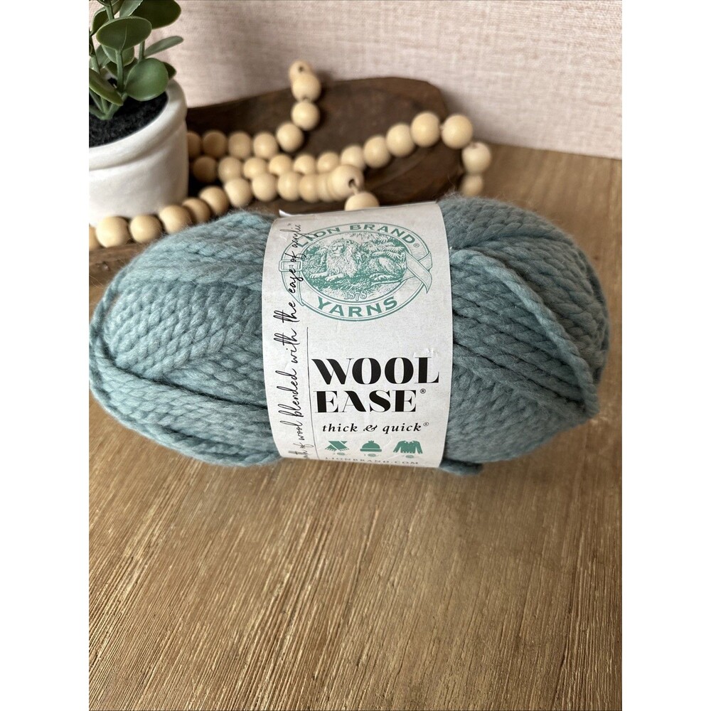 New Lion Brand Wool-Ease Thick & Quick Super Bulky Yarn - Succulent